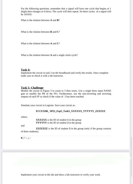 Solved Experiment 5: Counters Objective: In this experiment, | Chegg.com