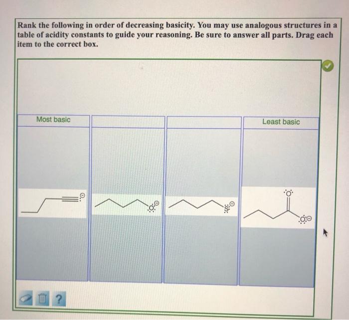 Solved Rank the following in order of decreasing basicity. | Chegg.com