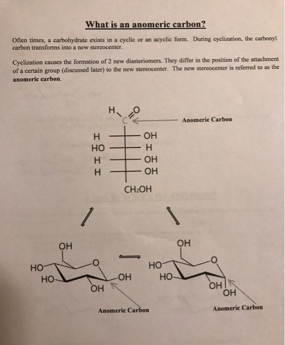 anomeric carbon in fructose