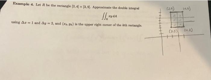 Solved (2.0) 14.) Example 4. Let R be the rectangle | Chegg.com