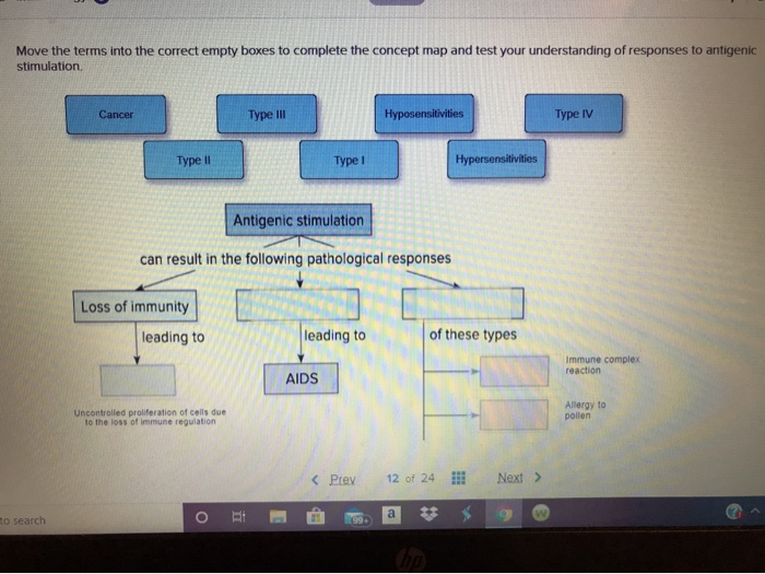 Solved Move The Terms Into The Correct Empty Boxes To