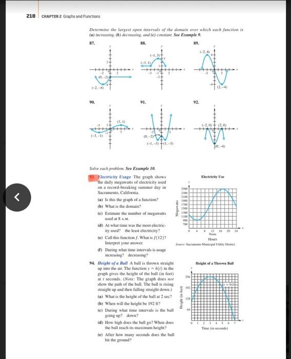 Solved 258 CHAPTER 2 Graphs and Functions (Modeling) Sobe | Chegg.com