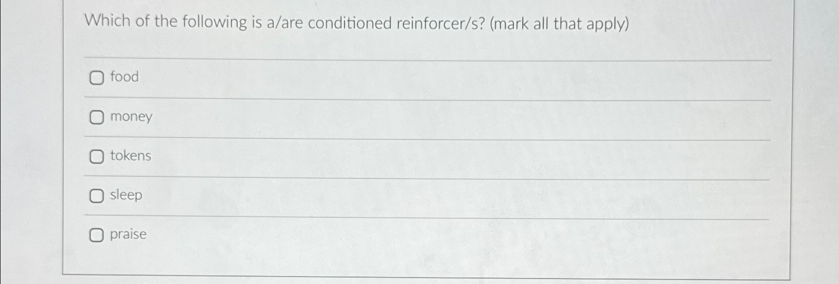 Solved Which of the following is a/are conditioned | Chegg.com