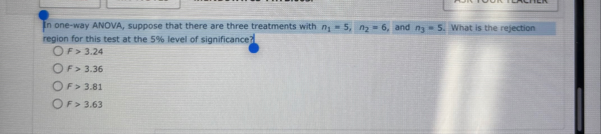 Solved In one-way ANOVA, suppose that there are three | Chegg.com