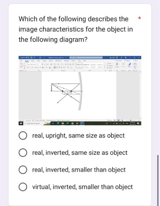 Solved Which of the following describes the image | Chegg.com