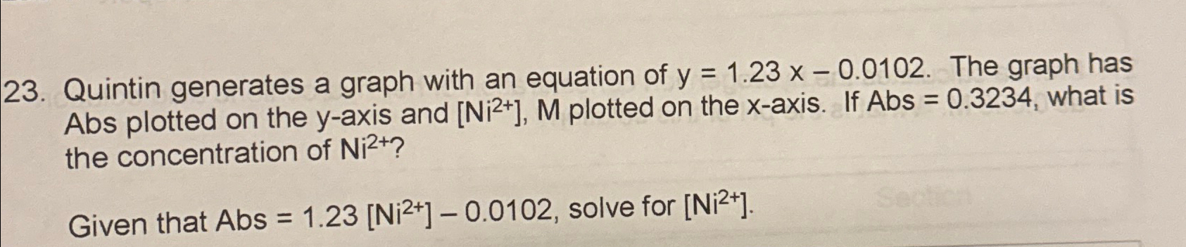 Solved Quintin generates a graph with an equation of | Chegg.com