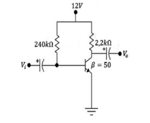 Solved For the shown circuit, determine Ic, Vb, Vce, Vc and | Chegg.com