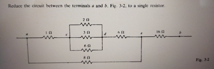 Solved Reduce the circuit between the terminals a and b. | Chegg.com
