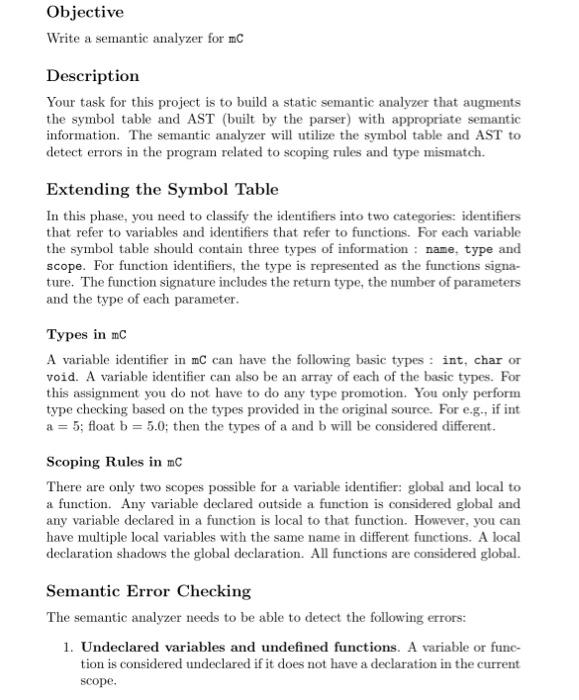 Solved Description Your task for this project is to build a | Chegg.com