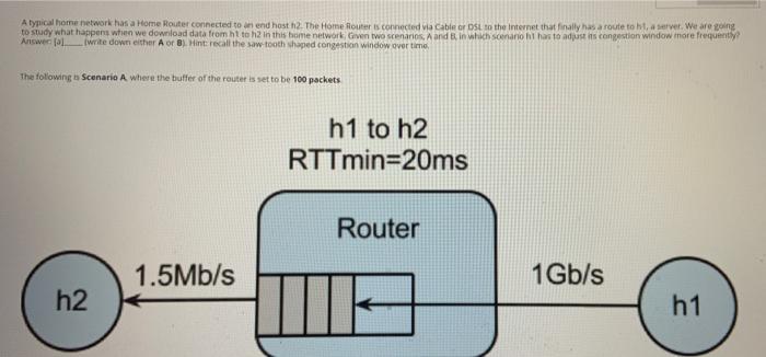 A typical home network has a Home Router connected to | Chegg.com