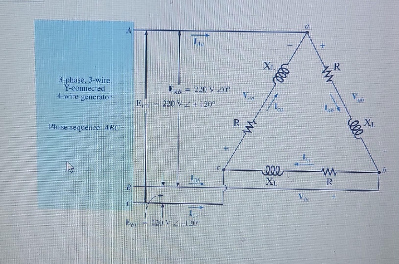 Solved For The Three-phase System Presented In Figure, Where | Chegg.com