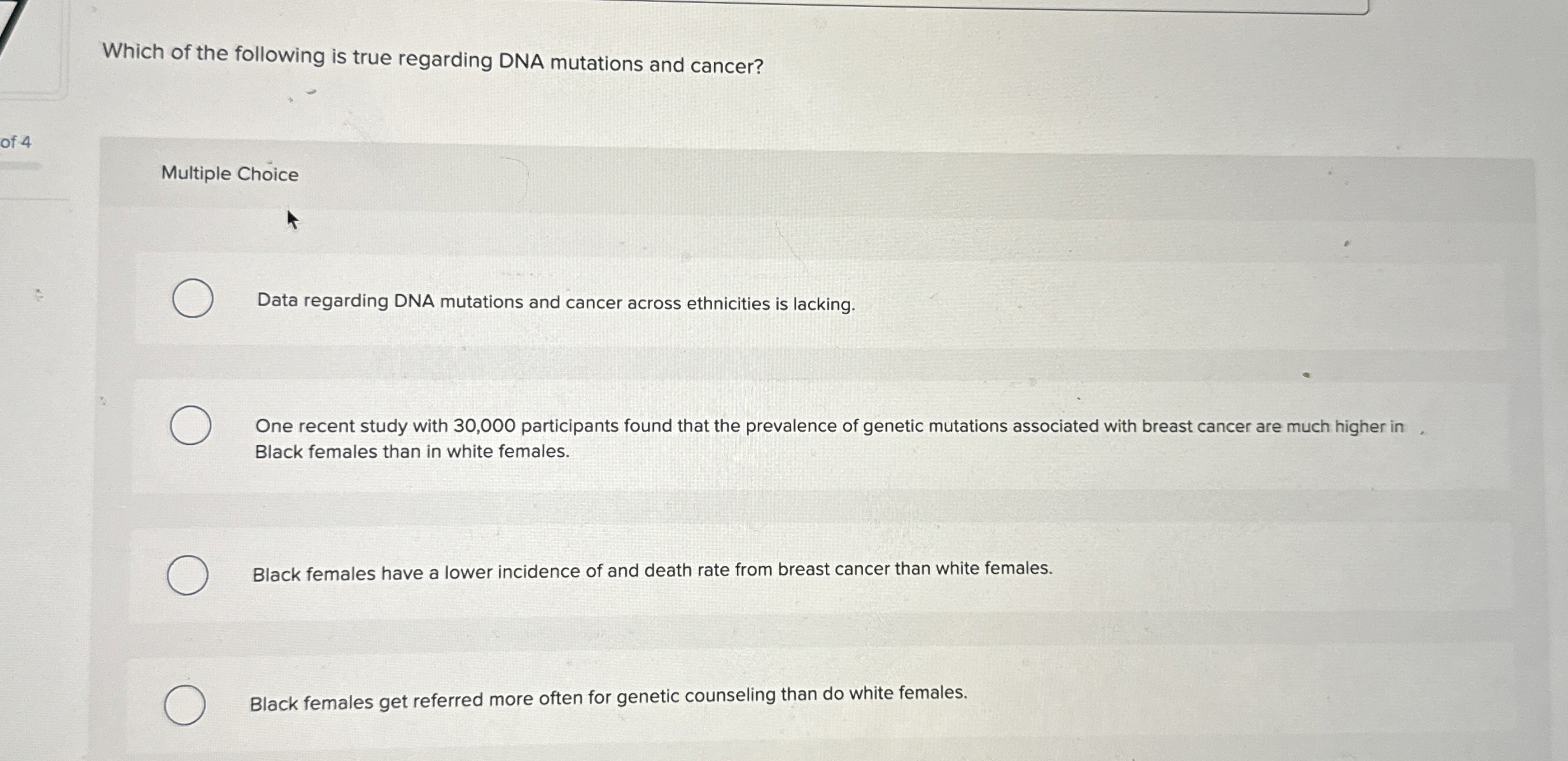 Solved Which of the following is true regarding DNA | Chegg.com