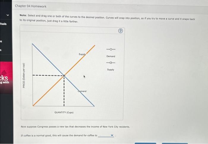 Solved 8. Shifts in supply or demand I The following graph | Chegg.com