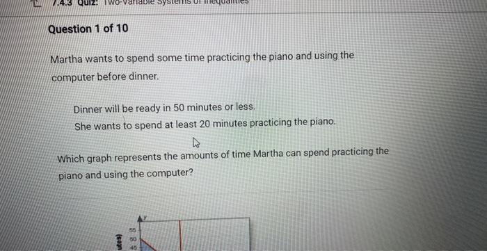 Solved Martha wants to spend some time practicing the piano | Chegg.com