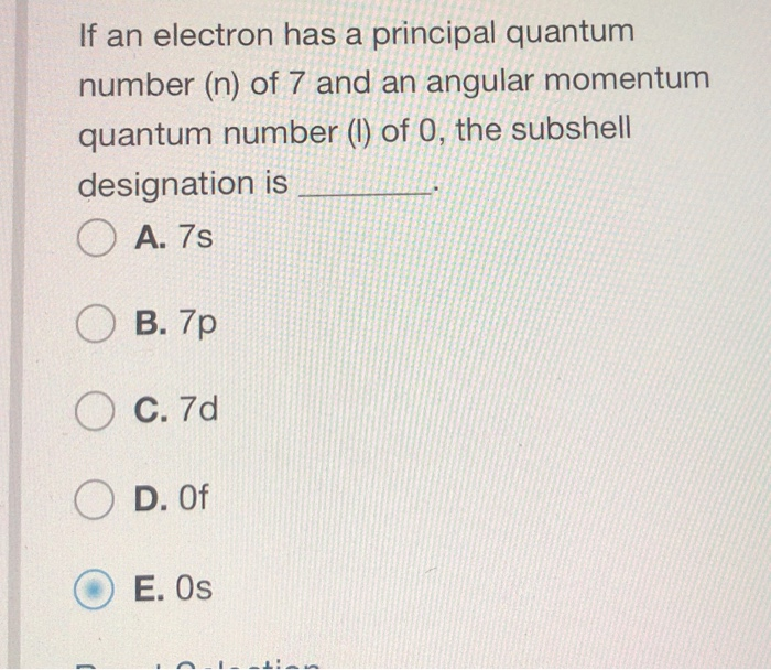 principal quantum number represents electron shell