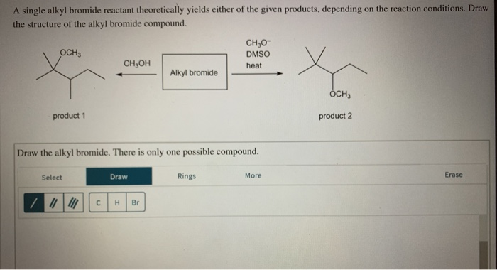 Solved A single alkyl bromide reactant theoretically yields | Chegg.com