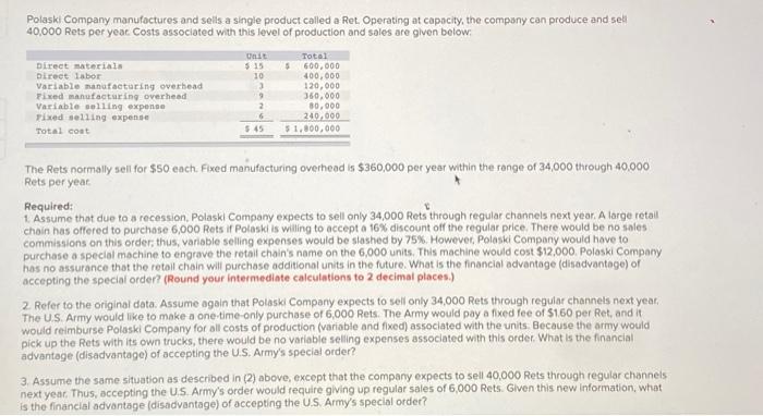 Solved (Prepared from a situation suggested by Professor | Chegg.com