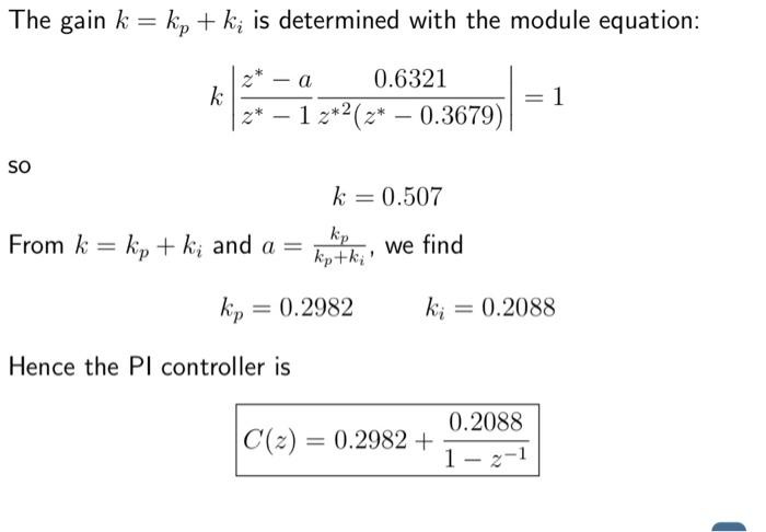 Solved How do we design a digital PID controller with direct | Chegg.com