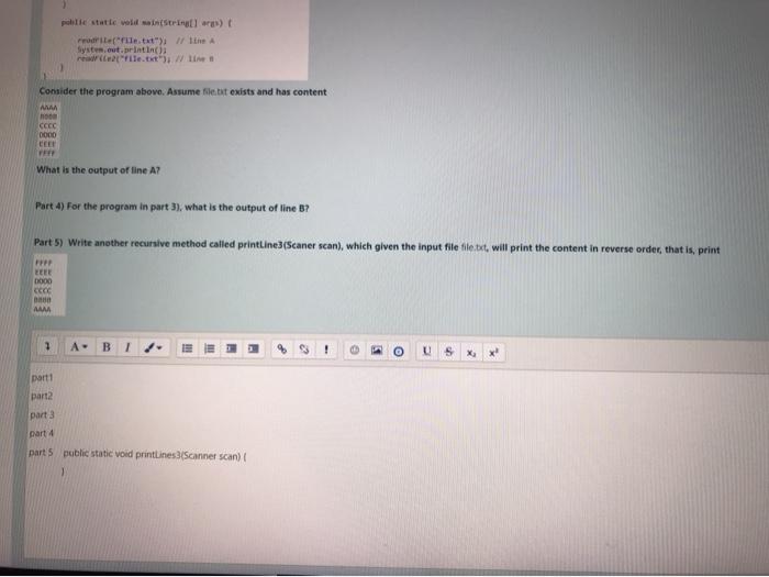 Solved Part 1). Consider the simple recursive algorithm le | Chegg.com