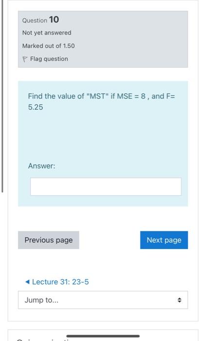 Solved Question 10 Not yet answered Marked out of 1.50 P | Chegg.com
