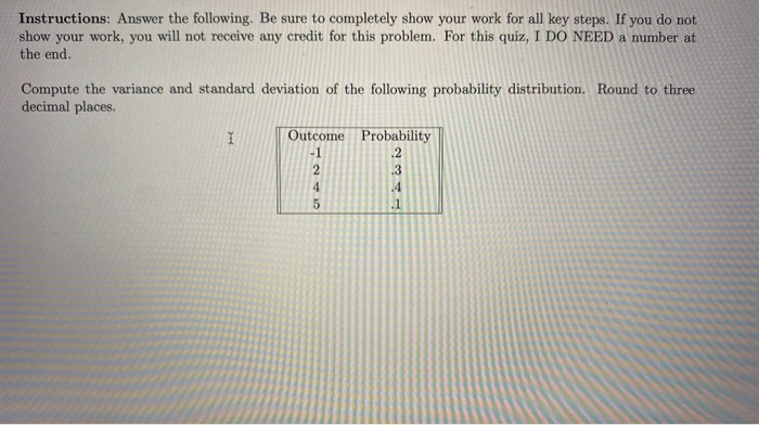 Solved Instructions: Answer the following. Be sure to | Chegg.com