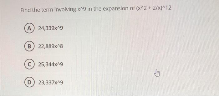 solved-find-the-term-involving-x-9-in-the-expansion-of-x-2-chegg