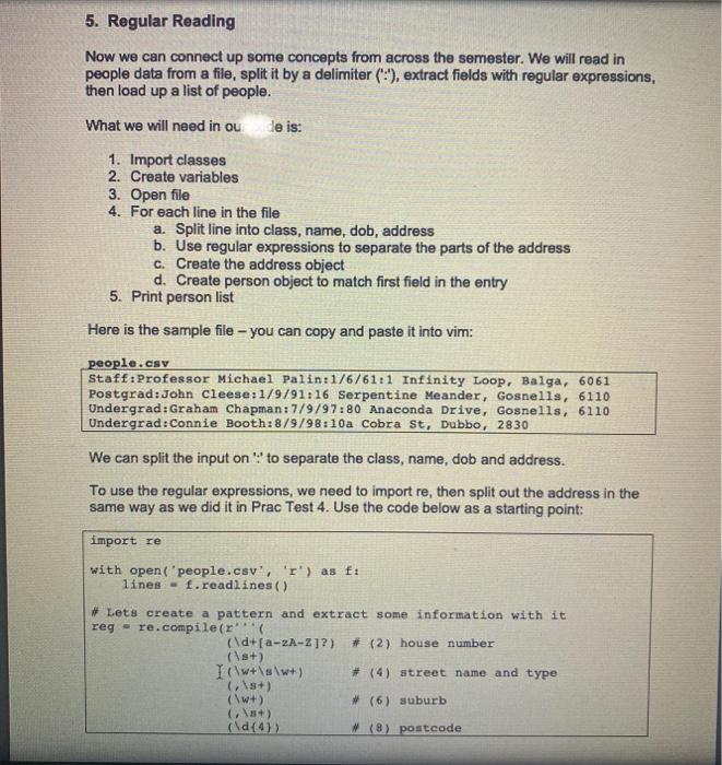 Solved 5. Regular Reading Now we can connect up some | Chegg.com