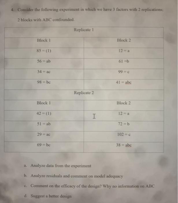 Solved 4. Consider the following experiment in which we have | Chegg.com