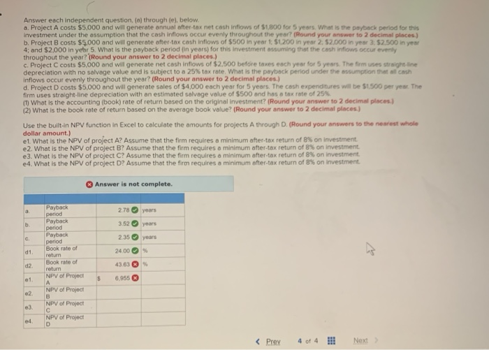 Solved Answer Each Independent Question, (a) Through (e), | Chegg.com