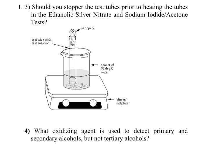 water in beaker test tube