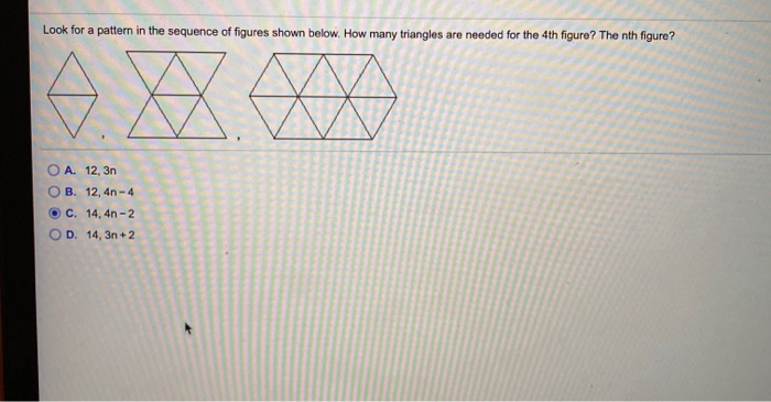 Solved Look for a pattern in the sequence of figures shown | Chegg.com