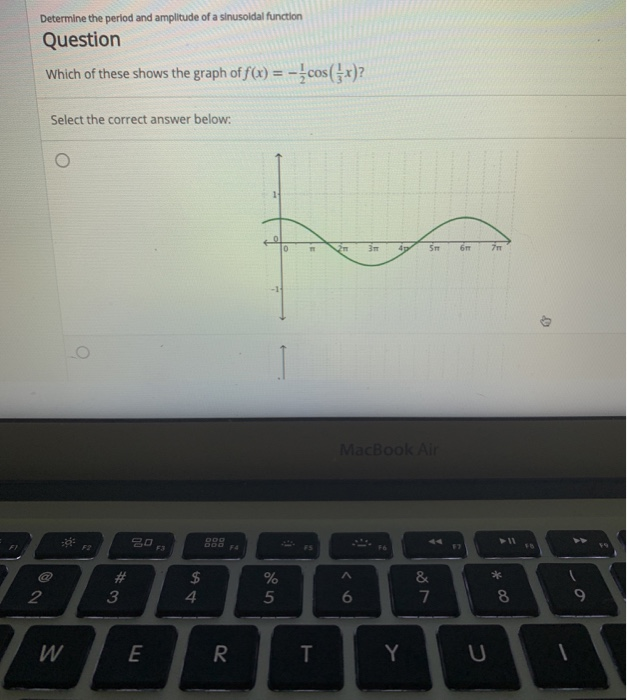 Solved Determine the period and amplitude of a sinusoidal | Chegg.com