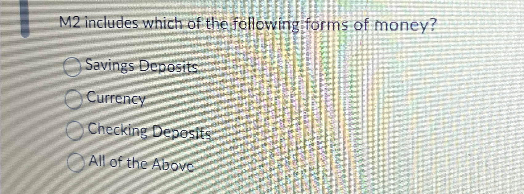 Solved M2 ﻿includes which of the following forms of | Chegg.com