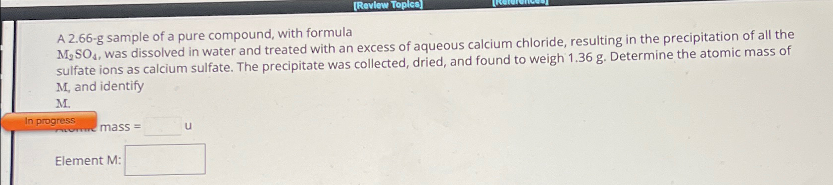 Solved A 2.66-g sample of a pure compound, with | Chegg.com