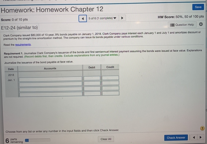 Solved Save Homework: Homework Chapter 12 Score: 0 of 10 pts | Chegg.com