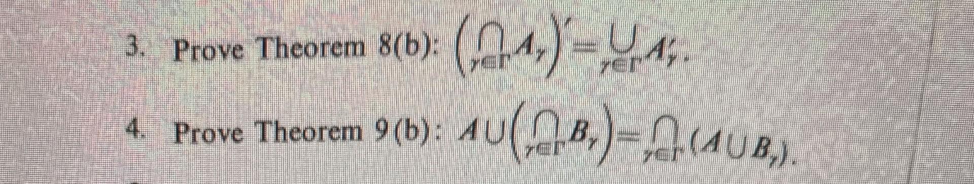 Solved 3. Prove Theorem 8( B) : | Chegg.com