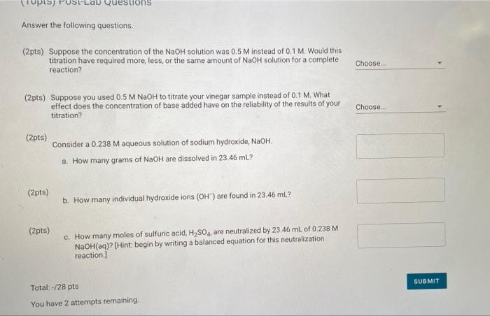 Solved Table 2. Titration data Trial 1 Trial 2 Trial 3 1.04 | Chegg.com