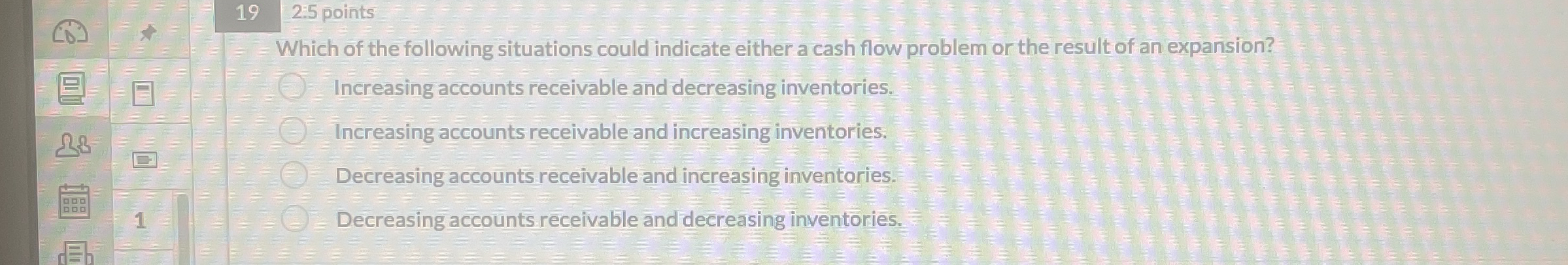 Solved Which of the following situations could indicate | Chegg.com