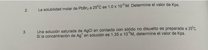 La solubilidad molar de \( \mathrm{PbBr}_{2} \) a \( 25^{\circ} \mathrm{C} \) es \( 1.0 \times 10^{-2} \mathrm{M} \). Determi