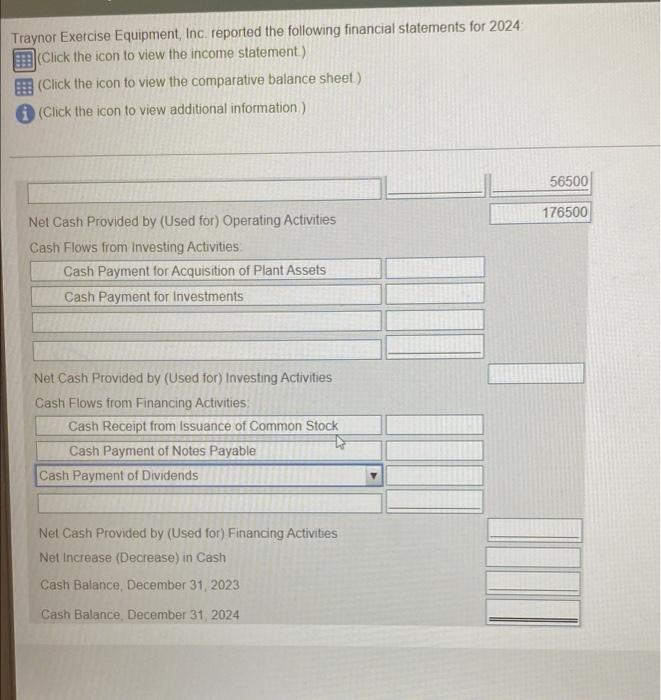 Traynor Exercise Equipment, Inc. reported the