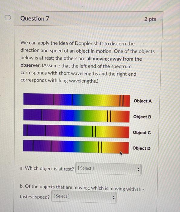 Solved We can apply the idea of Doppler shift to discern the | Chegg.com