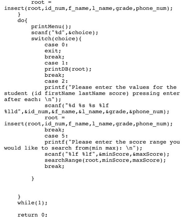 Solved struct Node char f_name; char 1_name; int id num; | Chegg.com