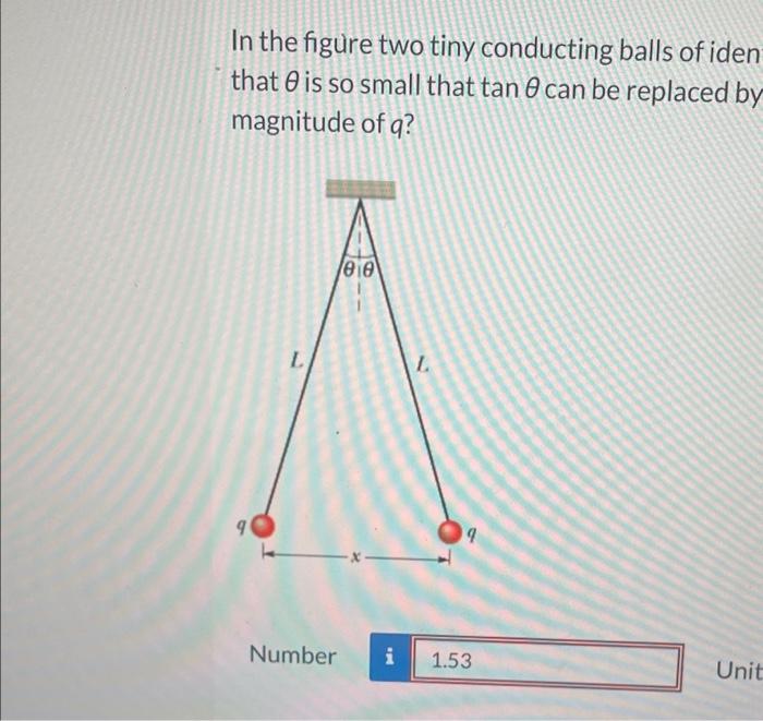 Solved In The Figure Two Tiny Conducting Balls Of Identical | Chegg.com