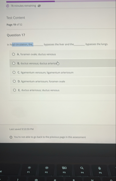 Solved 78 minutes remainingTest ContentPage 10 of | Chegg.com