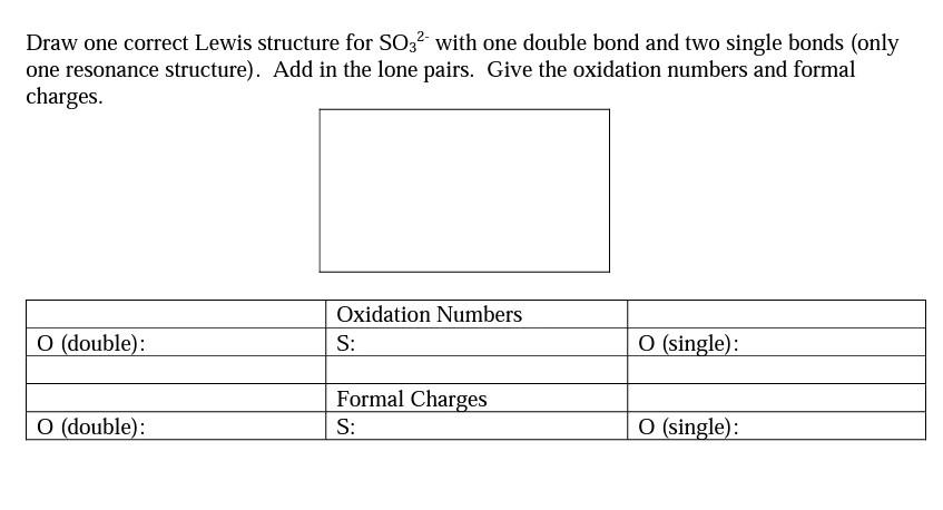 so32  lewis structure resonance