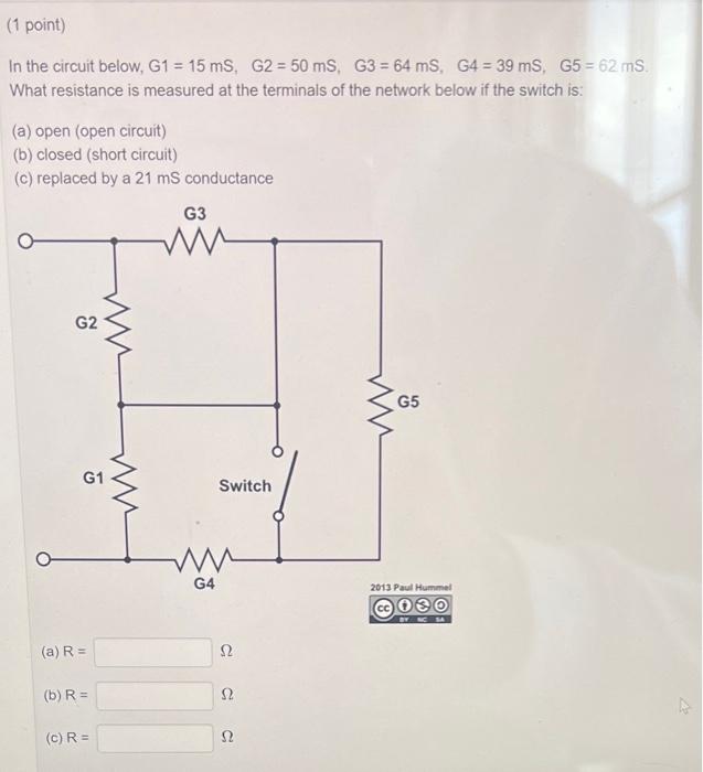 Solved In the circuit below, G1 | Chegg.com