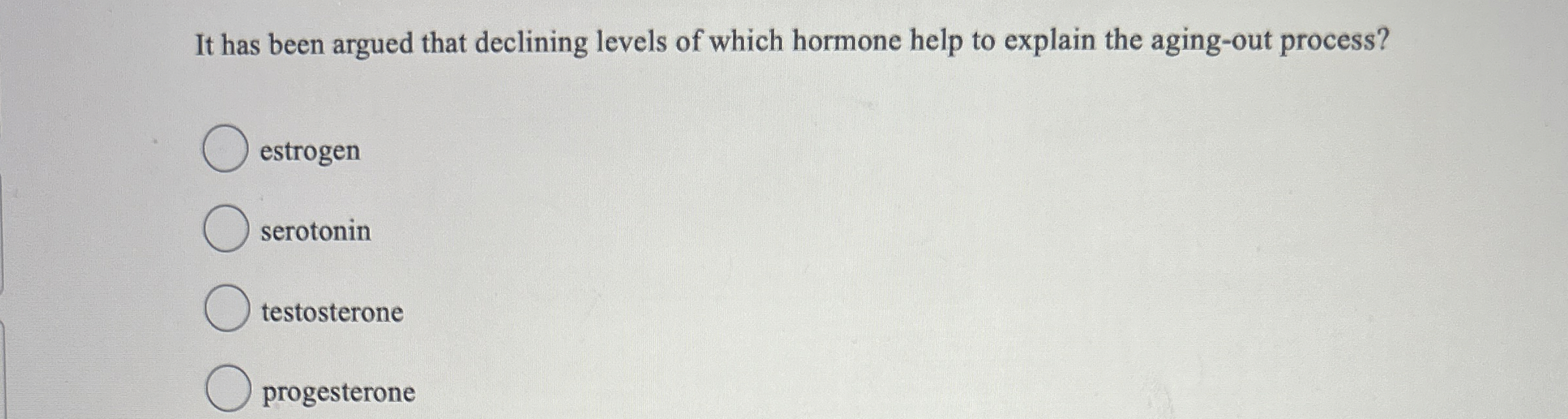 Solved It has been argued that declining levels of which | Chegg.com