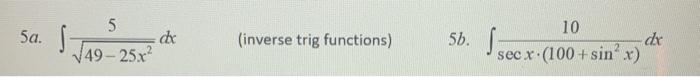 Solved (2 72 points each) Use SUBSTITUTION method to find | Chegg.com