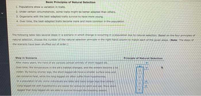 solved-basic-principles-of-natural-selection-1-populations-chegg