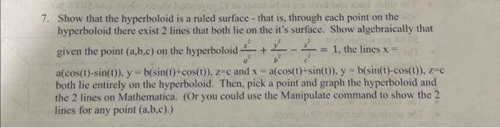 Solved Multivariable Calculus Quadric Surfaces- Please Show | Chegg.com